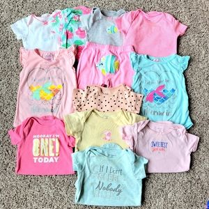 Baby Girls 12 month Summer Clothing Lot